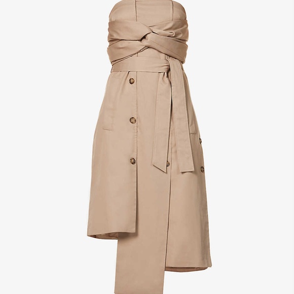 Rohk Cotton Twist Front Trench Dress size US6-8 - Picture 10 of 16